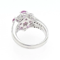 Nhẫn Sapphire Hoa K18WG - Hàng hiệu Chính hãng 852459