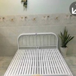 Giường sắt + Nệm Thắng Lợi 1m4x2m