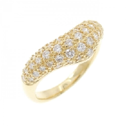 Nhẫn kim cương Pavé 750YG 0.53CT - Hàng hiệu Chính hãng