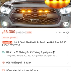 đèn led trước xe ô tô 220044