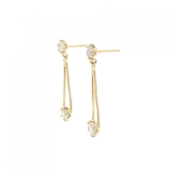 K18YG Bông tai kim cương 0.50CT - Hàng hiệu Chính hãng 870341