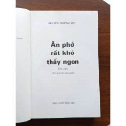 Án phở rất khó thấy ngon - Nguyễn Trường Quý