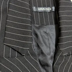 Áo Blazer đen kẻ sọc free size 98% 604438