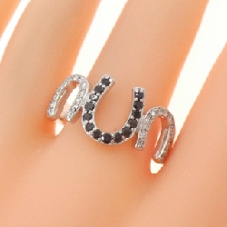 Nhẫn kim cương hình móng ngựa K18WG 0.54CT - Hàng hiệu chính hãng 848102