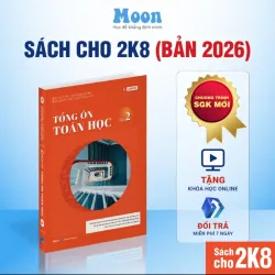 Sách Tổng Ôn Toán 12 tập 2 moonbook new 100%