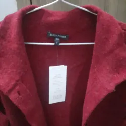 Áo khoác nữ len nỉ màu đỏ đô size s phù hợp cho 40 đến 50 kg 755004