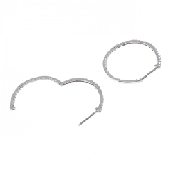 K18WG Bông tai kim cương 1.00CT - Hàng hiệu Chính hãng 868434