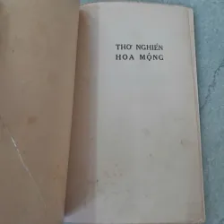 THƠ NGHIÊN HOA MỘNG - HƯ CHU 753932