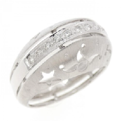 Nhẫn kim cương 750WG 0.12CT