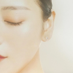 K18YG Đá mặt trăng Bông tai - Hàng hiệu Chính hãng 868699