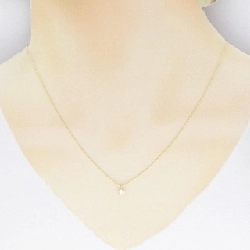 K18YG Solitaire Diamond Necklace 0.219CT - Hàng hiệu Authentic 860583