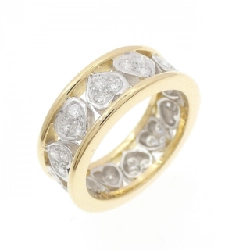 Nhẫn kim cương hình trái tim K18YG/K18WG 0.85CT - Hàng hiệu Authentic