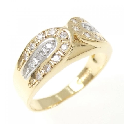 Nhẫn kim cương K18YG/PT900 0.27CT - Hàng hiệu Authentic