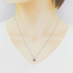 K18WG Dây chuyền ruby 0.29CT - Hàng hiệu Chính hãng 868369