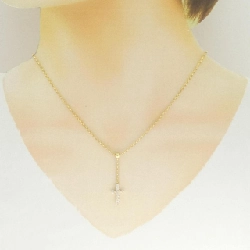 K18YG Dây chuyền kim cương chéo 0.33CT - Hàng hiệu Chính hãng 856585