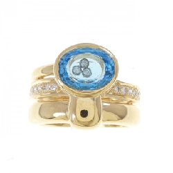Nhẫn Blue Topaz 750YG - Hàng hiệu Authentic 849289