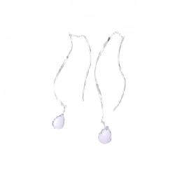 K18WG Đá Amethyst Bông Tai 2.00CT - Hàng hiệu Chính hãng 867993