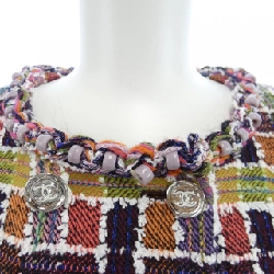 Áo khoác không cổ CHANEL 635201