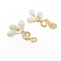 K18YG Bạch Ngọc Trai Bông Tai - Hàng hiệu Chính Hãng 871419