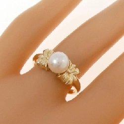 Nhẫn ngọc trai Akoya K18YG 6.6mm 669015