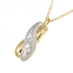 K18YG/PT850 Dây chuyền kim cương 0.04CT - Hàng hiệu Chính hãng 861353