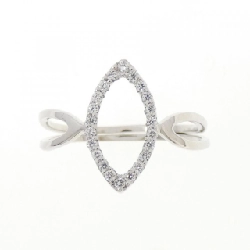 Nhẫn kim cương K18WG 0.11CT - Hàng hiệu Authentic 853849