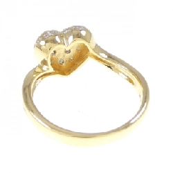 Nhẫn kim cương hình trái tim K18YG/K18WG 0.12CT 670158