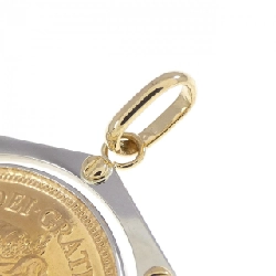 K18YG/PT900(枠) Mặt dây chuyền đồng xu - Hàng hiệu Authentic 866123