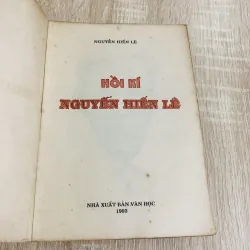 HỒI KÍ NGUYỄN HIẾN LÊ  1019063