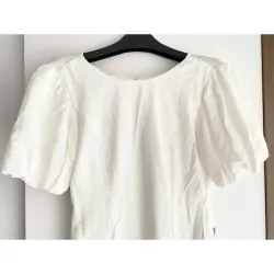 MỚI 99%***ĐẦM MAXI DÀI TRẮNG* TAY NGẮN TAY BỒNG* LƯNG CÁCH ĐIỆU* 591543