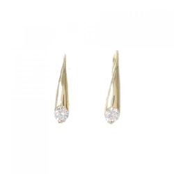 K18YG Bông tai kim cương 0.10CT - Hàng hiệu Chính hãng