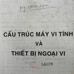 CẤU TRÚC MÁY VI TÍNH VÀ THIẾT BỊ NGOẠI VI 498225