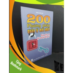 (TẶNG BOOKMARK) 200 phương pháp quản lý mới nhất mới 90% bẩn bìa, ố nhẹ 2004 RBK2811 Tăng Văn Húc KỸ NĂNG