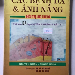 CÁC BỆNH DA & ÁNH NẮNG ( sách dịch) - 104 trang, nxb: 2003