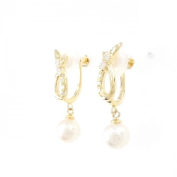 Bông tai ngọc trai Akoya K18YG 6.9mm - Hàng hiệu Chính hãng 872176