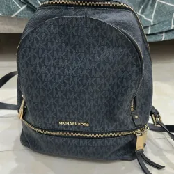 Ví nữ Michael Kors họa tiết logo size nhỏ màu đen