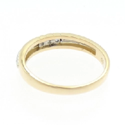 Nhẫn kim cương ba viên K18YG/K18WG 0.06CT - Hàng hiệu Authentic 848132