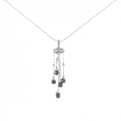 K18WG/K10WG Dây chuyền kim cương 2.40CT - Hàng hiệu Chính hãng