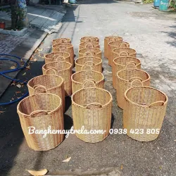 Giỏ mây nhựa tròn đựng đồ 706690