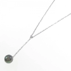 K18WG Ngọc trai đen dây chuyền 9.1mm - Hàng hiệu Chính hãng 855899