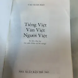 TIẾNG VIỆT VĂN VIỆT NGƯỜI VIỆT - CAO XUÂN HẠO 1042740