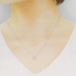 K18WG Solitaire Dây chuyền kim cương 0.39CT - Hàng hiệu Chính hãng 859300