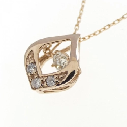 K18PG Dây chuyền kim cương 0.10CT - Hàng hiệu Authentic 863822