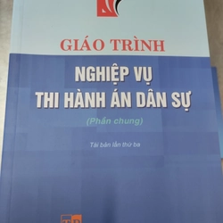 Giáo trình nghiệp vụ thi hành án dân sự