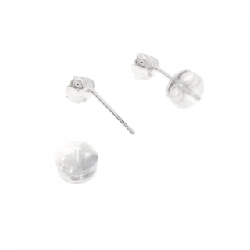 K18WG Bông tai kim cương hình trái tim 0.20CT - Hàng hiệu chính hãng 871841