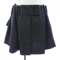 Chân váy mini bằng len Chevron PRADA P132ZG SOOO 17YU - Hàng hiệu Chính hãng