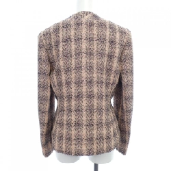 【Mã giảm giá】【Cổ điển】Áo khoác không cổ CHANEL 638100