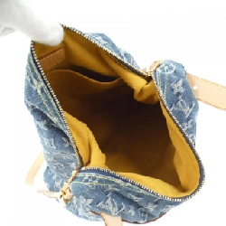 【Vintage】Túi xách vai Louis Vuitton Monogram Denim Baggy GM M95048+J54316 608478