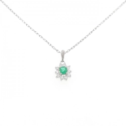 Dây chuyền ngọc lục bảo PT900/PT850 0.13CT - Hàng hiệu Authentic