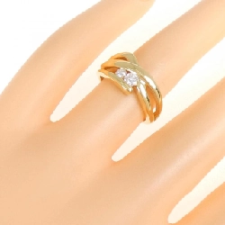 Nhẫn kim cương K18YG 0.22CT 670482